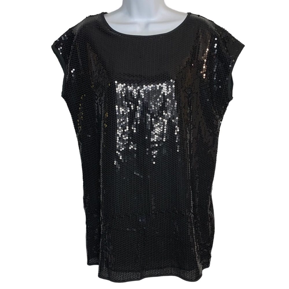 LIBBY EDELMAN Sequin Mini Tunic Dress Sz M